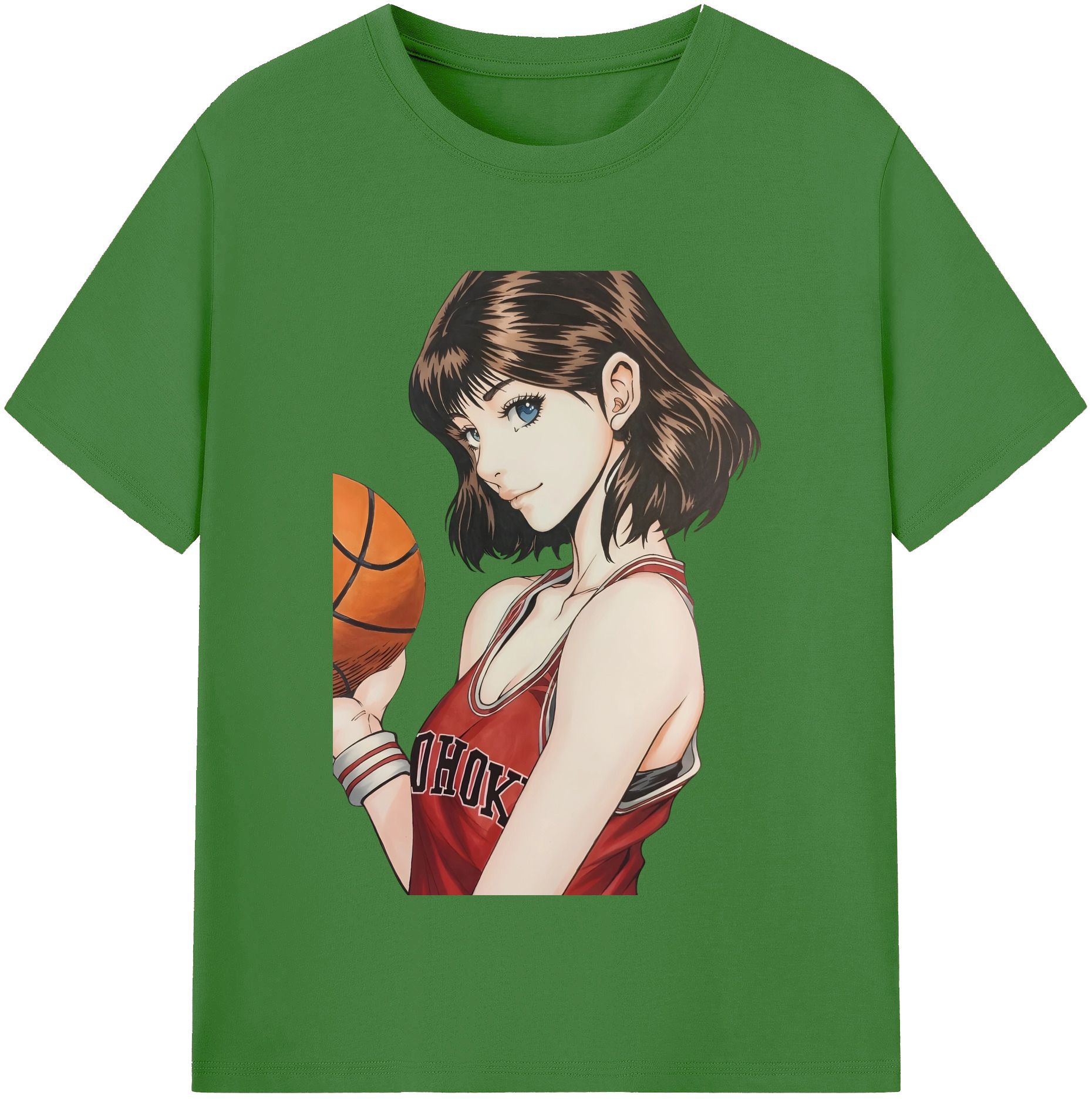 （画像用） SLAM DUNK／スラムダンク レディースカジュアルプリントTシャツ（綿100％）